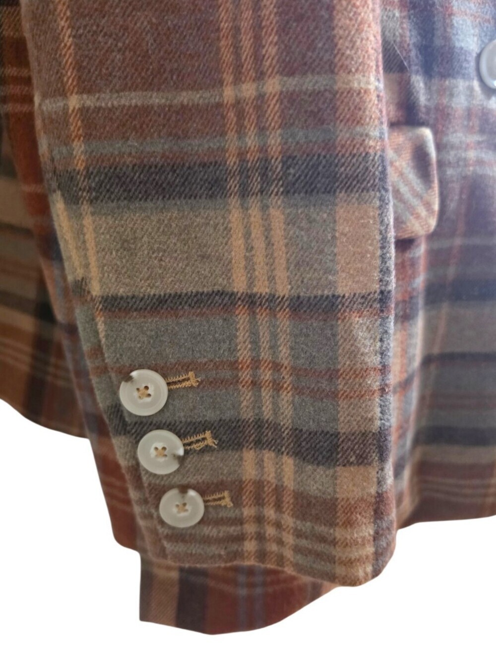 Free People Mari Plaid Blazer Coat In Winter Wheat L, Autumn Style, Oversized - Picture 10 of 16